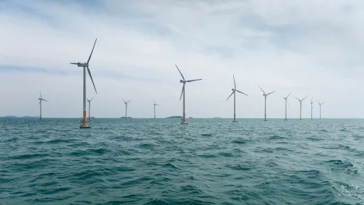 Eoliennes, offshore, Mer.